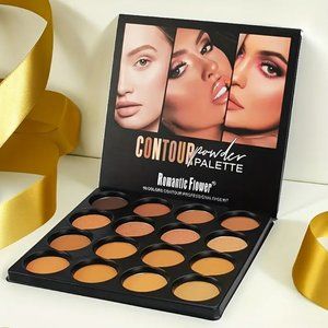 16 Shade Contour Bronzing Powder Palette Highlighting, Matte, Brightening
